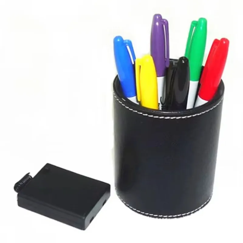 

Color Pen Prediction 2.0 Leather Pen Holder Magician Stage Close Up Illusion Accessory Magic Tricks Gimmick Mentalism Fun Magia