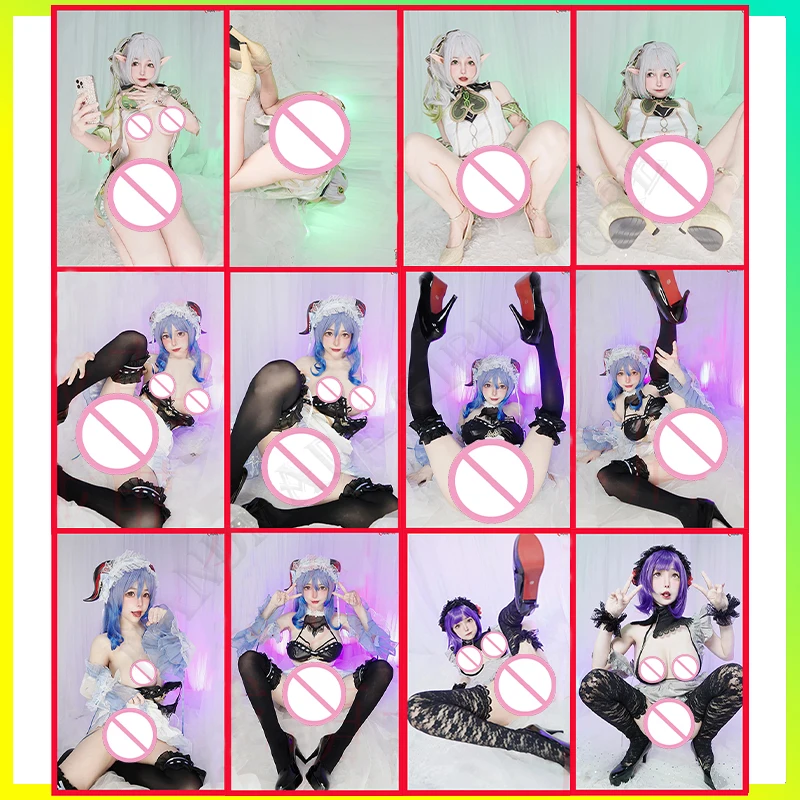 24pcs 누드 코스프레 카드 섹시한 여자 성인 장난감 희귀 벌거 벗은 컬렉션 카드 5.4*8.6cm DIY ACG 여신 이야기 소년 수집품 NEK2