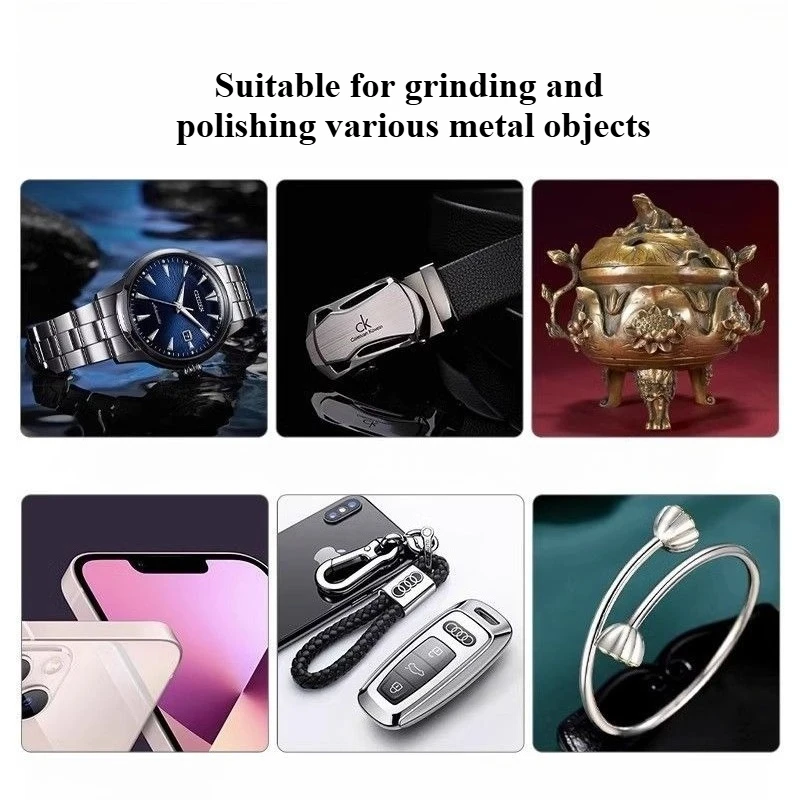 قضبان تلميع إصلاح المعادن، قضبان تلميع الفضة والنحاس، إزالة التلوث وإزالة الصدأ، شرائط ورق الصنفرة #5