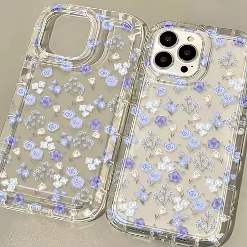 TPU Case For Samsung A15 A55 5G A54 A53 A34 A33 A32 A14 A13 A12 A52 A05 A23 A24 A73 S24 Ultra S23 S22 S21 S20 FE Flower Covers