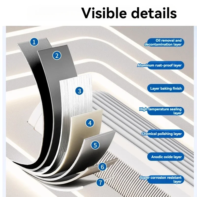Lámpara LED Invisible sin aspas para ventilador de techo, decoración inteligente para el hogar, sala de estar, dormitorio, habitación de niños,