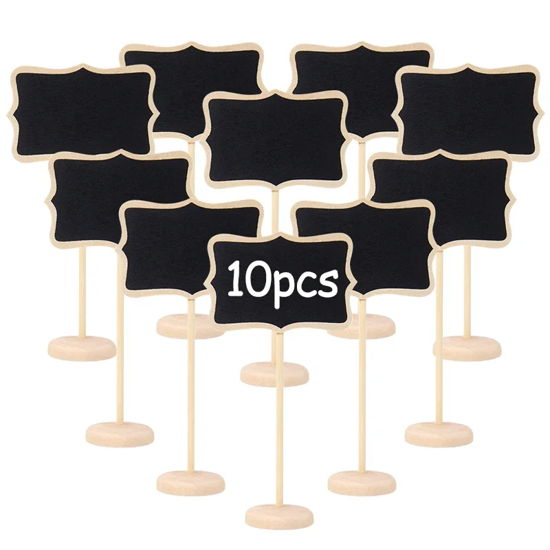 

Wedding Blackboard Mini Wooden Chalkboard Message Sign Food Buffet Labels for Wedding Birthday Party Table Decoration Place Card