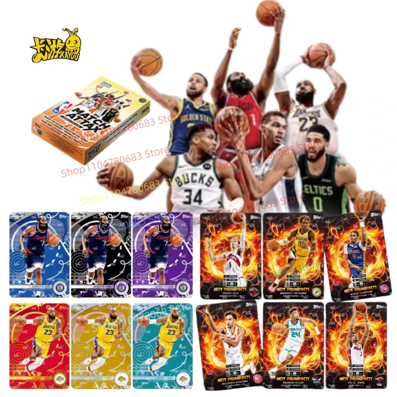 

Коллекционные карточки Topps 2025 NBA Match Attax Basketball Battle Cards Power Pack, официальные оригинальные карточки для обмена