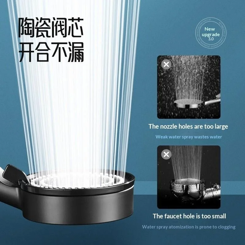 

HOT!1Pcs 5 Modes Adjustable Filter Shower Head High Pressure Shower Head New Bathroom Shower Head Accessories Sprayer