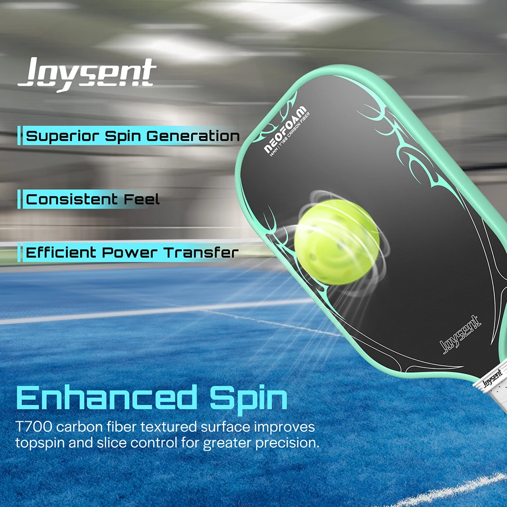 Pickleball Paddle EPP Foam Core Gen 4 T700 Raw Carbon Fiber Spin Control Power Thermoformed Joysent Racket - Image 4