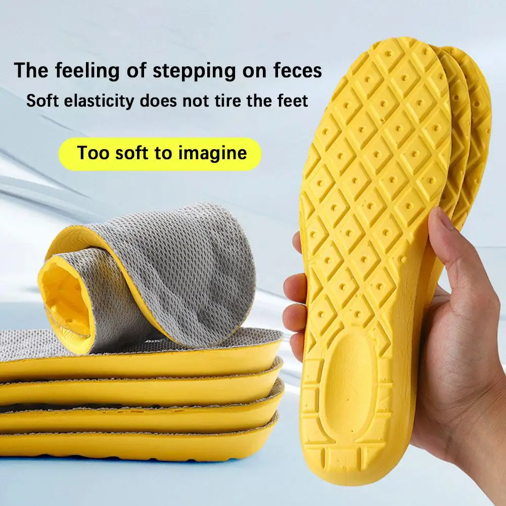 1pair Memory Foam Insoles For Women Men Soft Foot Support Shoe Pads Breathable Sport Feet Care Insert Cushion T1Y8