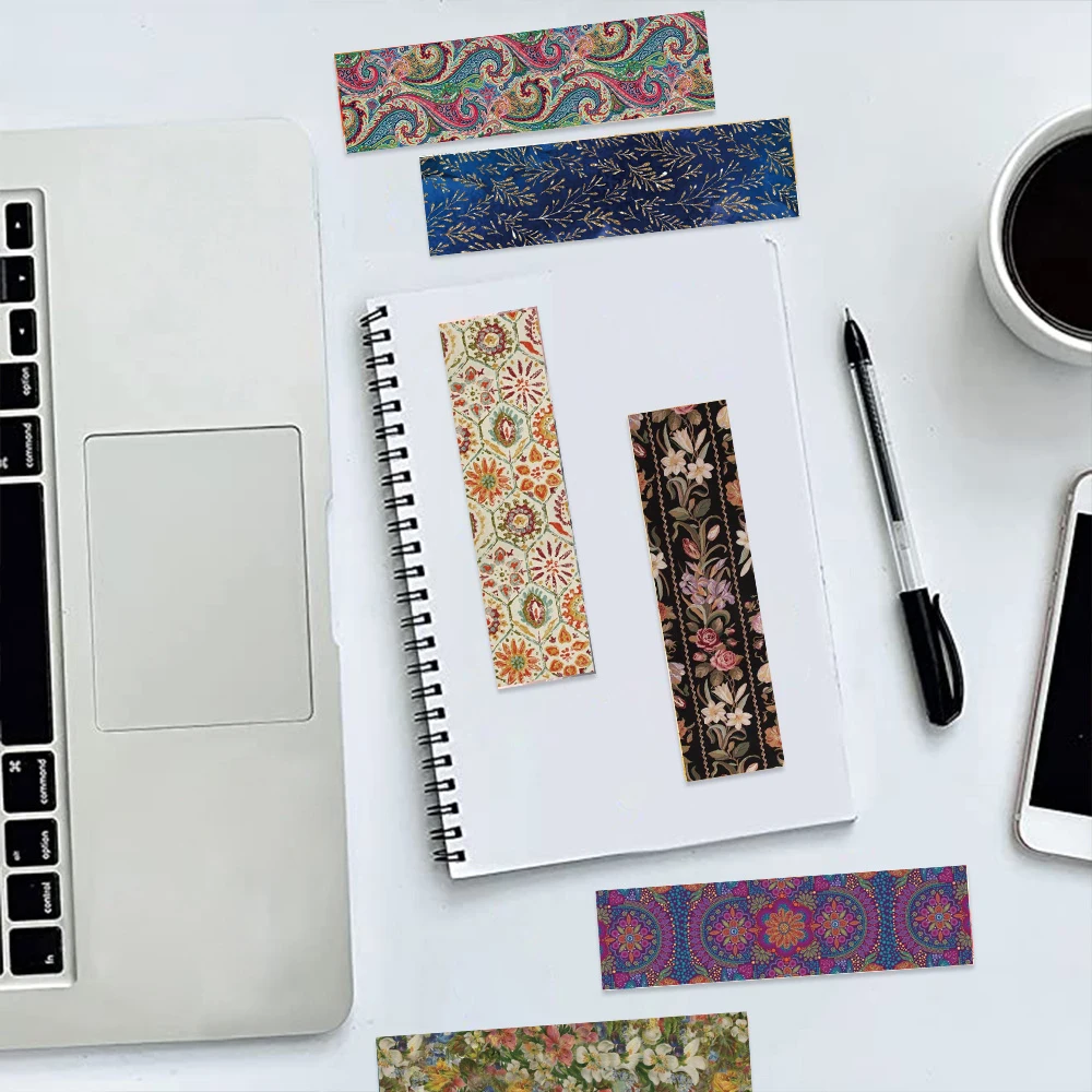 30PCS Classical Patterns Bookmarks Graffiti Retro Room DIY Cartoon Gift Personalized Living Luggage Unique Gifts Room Durable