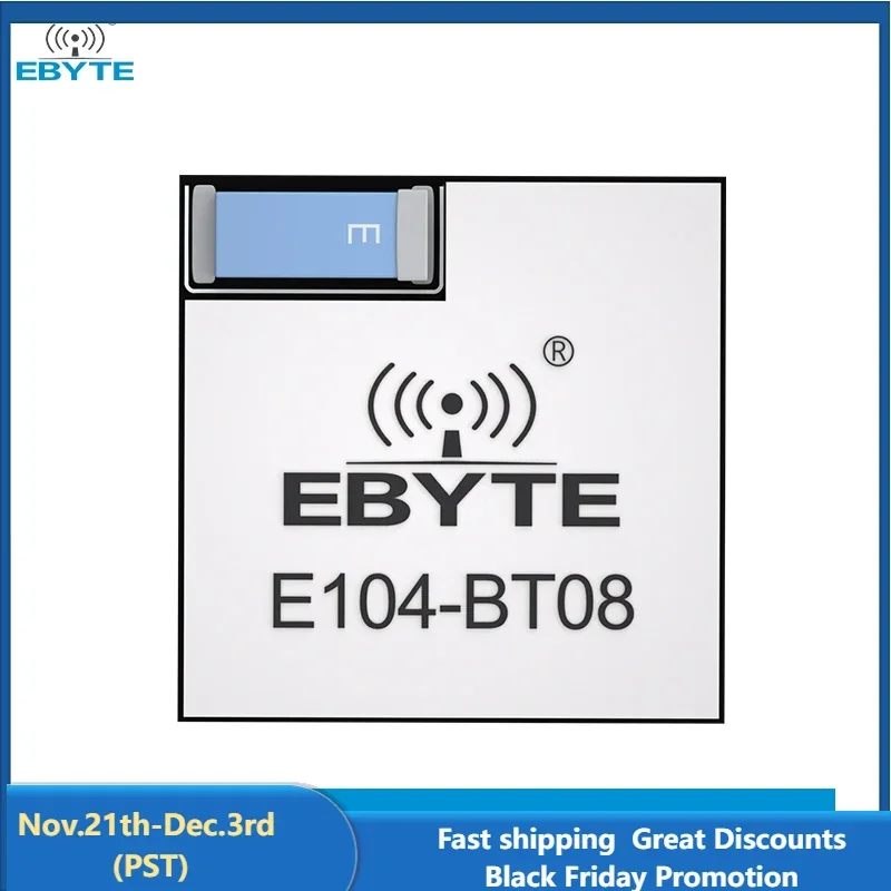 4PCS Bluetooth to Serial Port Module BLE5.1 EBYTE E104-BT08 Low Power Consumption Support Beacon and iBeacon UART Module SMD