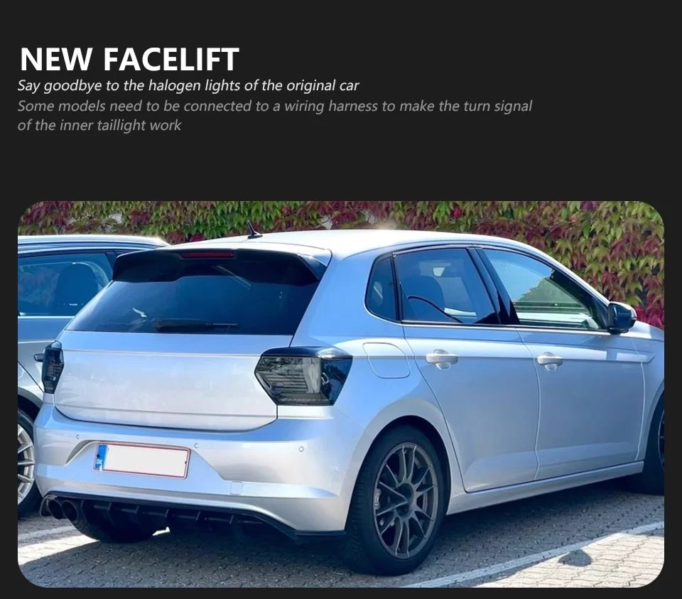 لفولكس واجن فولكس فاجن بولو 19-24 تعديل الضوء الخلفي الجمعية تشغيل الفرامل عكس الضوء الديناميكي بدوره إشارة #6