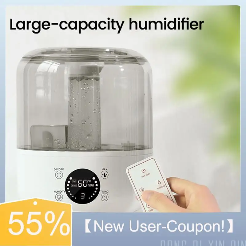 A81M New- 3L Air Humidifier Large Capacity Home Humidifier Mist Aroma Diffuser With Remote Control Timer For Bedroom EU Plug