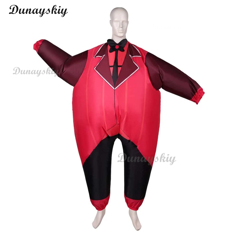 Anime Hazbin Cosplay Hotel ALASTOR Cosplay Inflatable clothing Costume Halloween Party Uniform Men Women suit