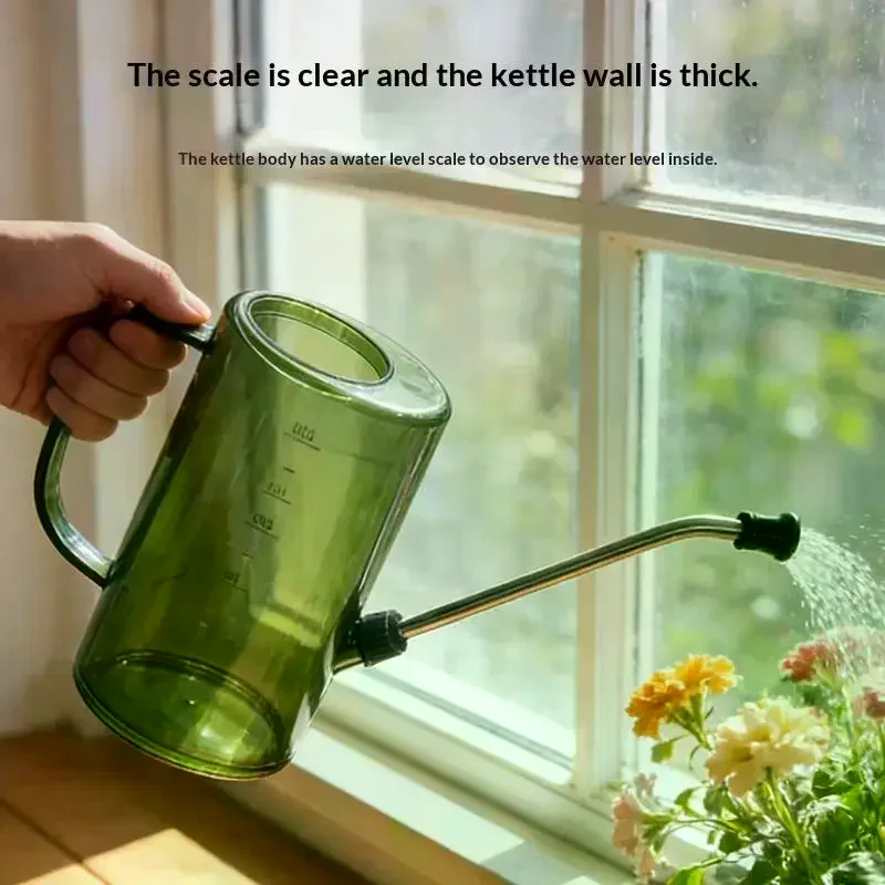 1Pcs 1/1.5L Long Spout Watering Can Spray Nozzle Indoor Outdoor Plants Flower Garden Irrigation