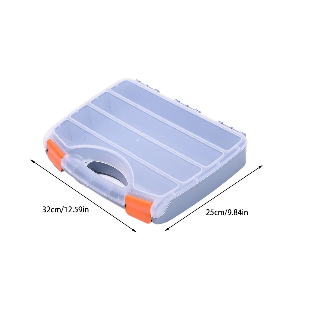 منظم حاوية إصلاح مقصورة المكسرات وشبكات تخزين صندوق الأدوات #6