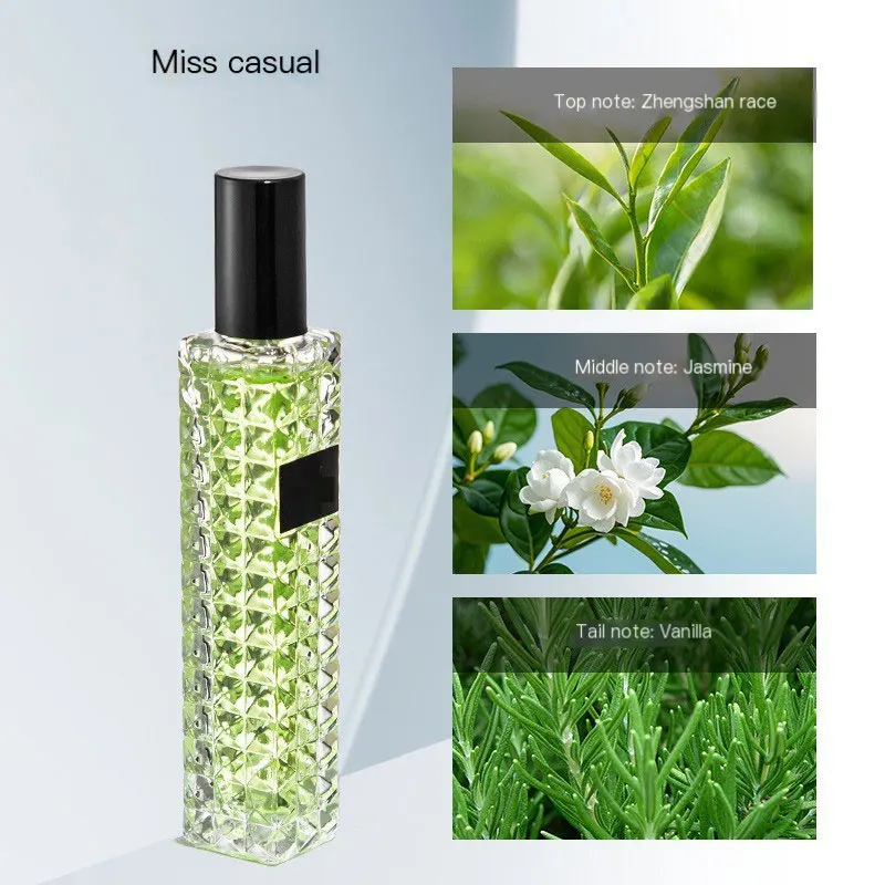 2025 عطر جديد روز ملكة جمال مغامرة عطر سحر دائم الأزهار رائحة ضوء عطر كريستال برشام تصميم 50 مللي سيدة أنيقة