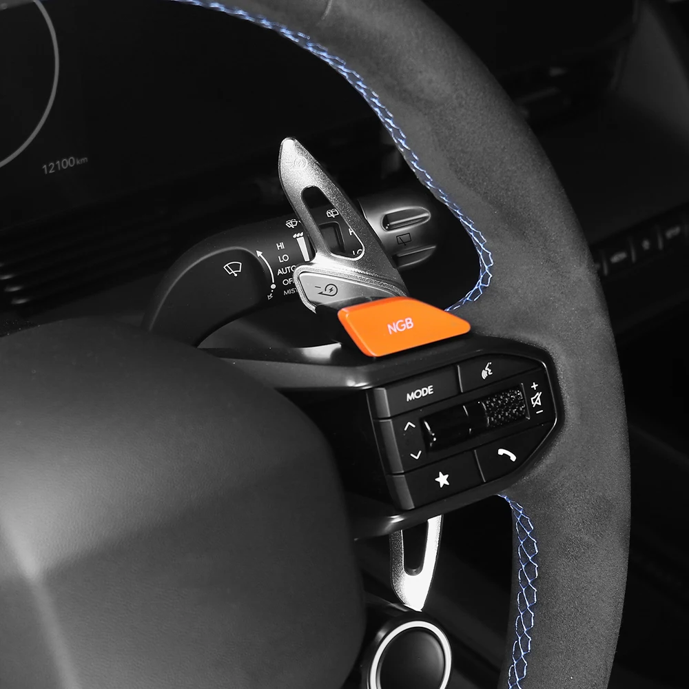 

2 шт., красный, серебристый, алюминиевый удлинитель рулевого колеса для Hyundai IONIQ 5N 2024 2025, аксессуары для интерьера