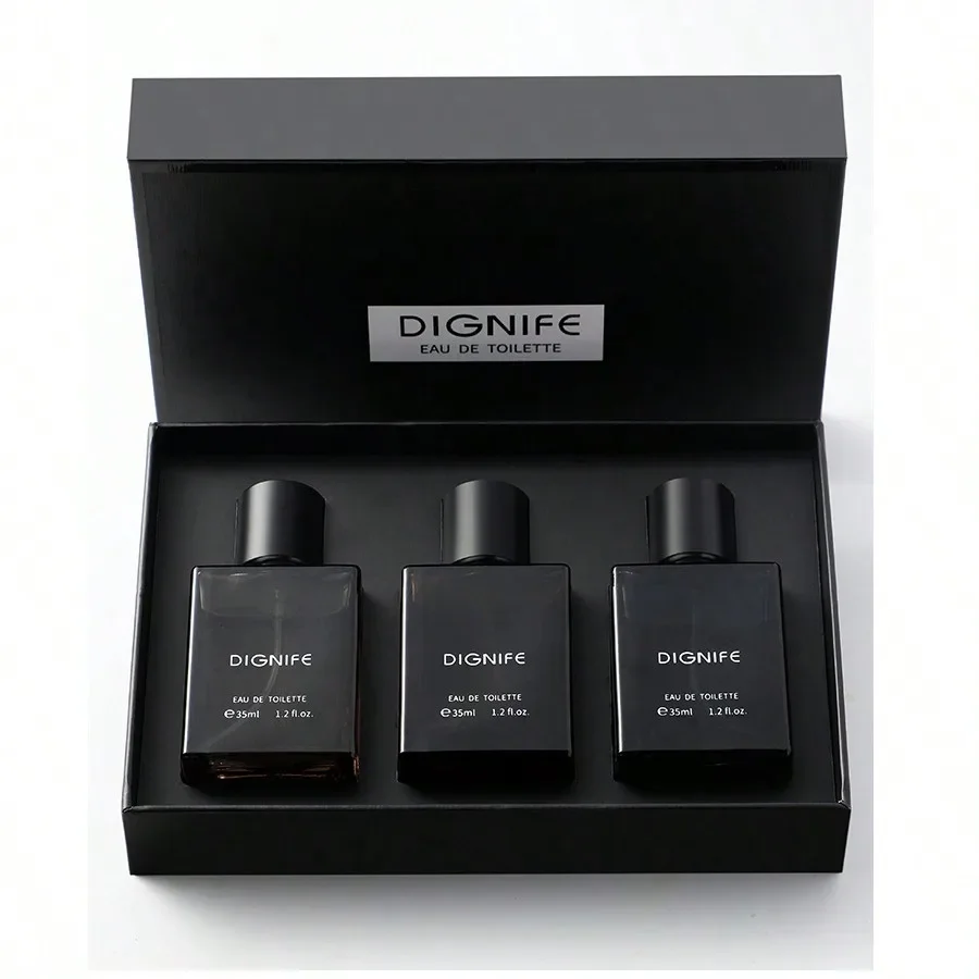 

35ML*3 Men Perfume Set Three-piece Set Cologne Long-lasting Eau De Toilette