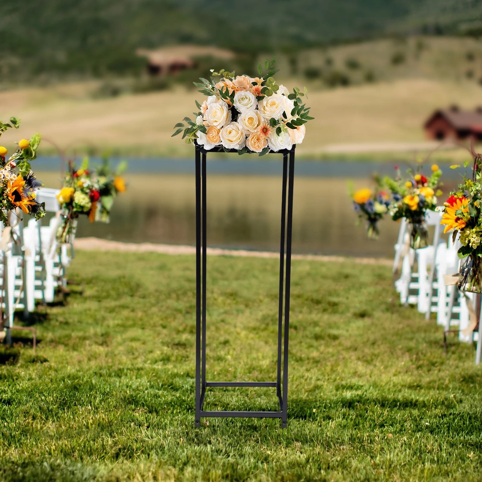 

Durable Iron Flower Stand: Elegant Design for Weddings, Parties, Home and Commercial Decoration, Adds Beauty Anywhere