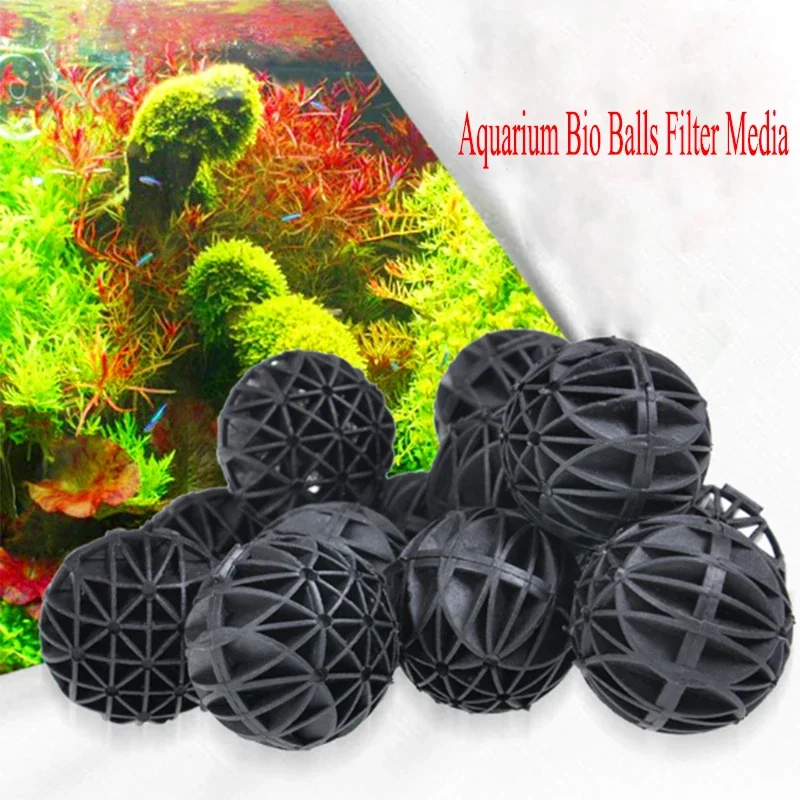 10/20/50/100Pcs Aquarium Filter Media Bio Bälle Tragbare Nass Trocken Baumwolle Für Luftpumpe Kanister klar Wasser Biologische Bälle