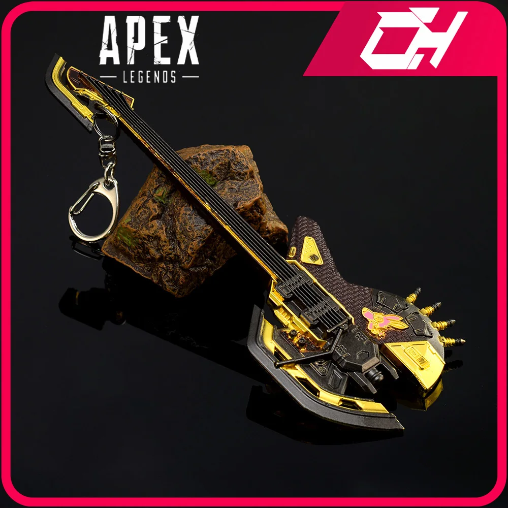 Apex Legends Fuse Heirloom Crazy Thunder Blade Guitar Game Peripheral 16cm Metal Sword Melee Weapon Model Ornament Gifts Toys