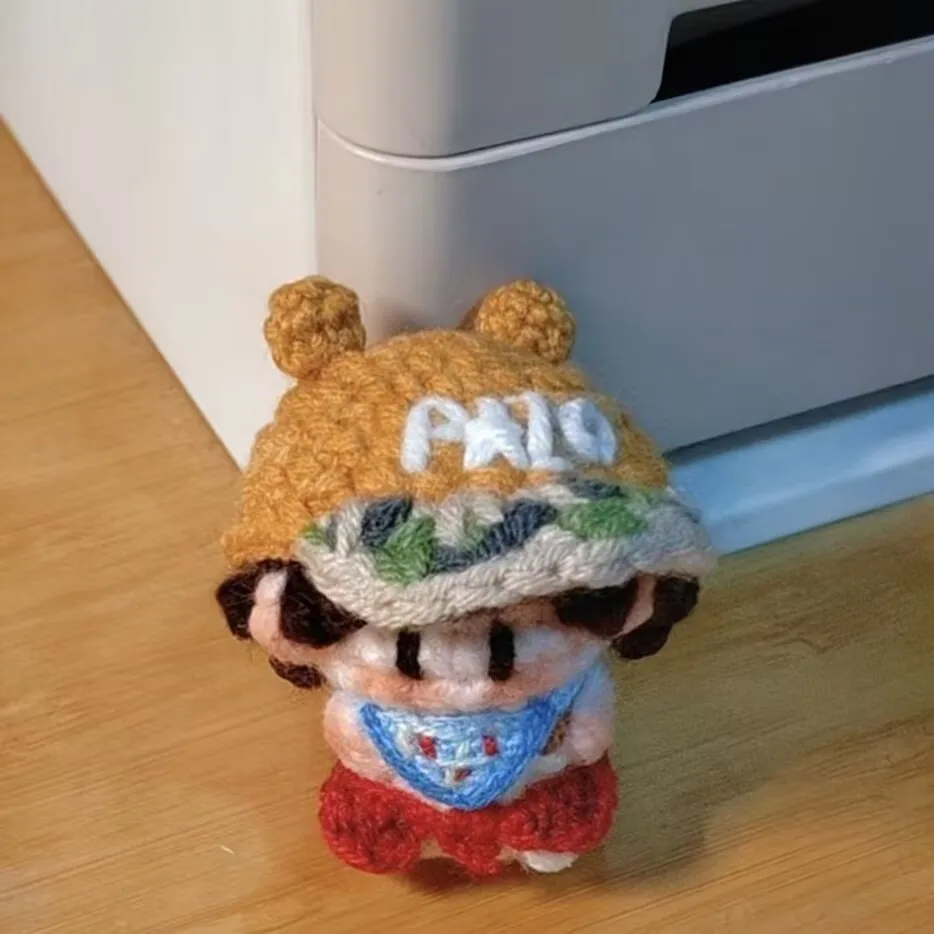 Amore inverso, bambole fatte a mano finite, pendenti in lana stile stella, graziosi portachiavi, caramelle gommose Ziyu all'uncinetto