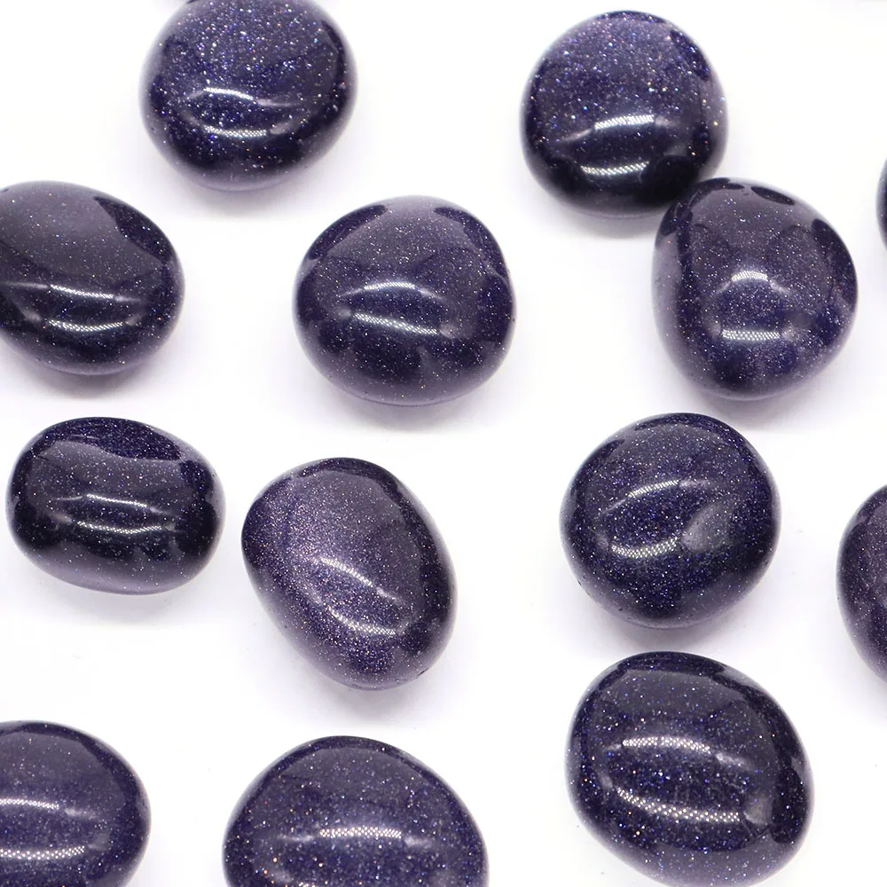 Blue Goldstone Sand Reiki Healing Crystal Tumbled Stones Bulk Material Fish Tank Aquarium Decor Gemstone Potted Garden Specimen