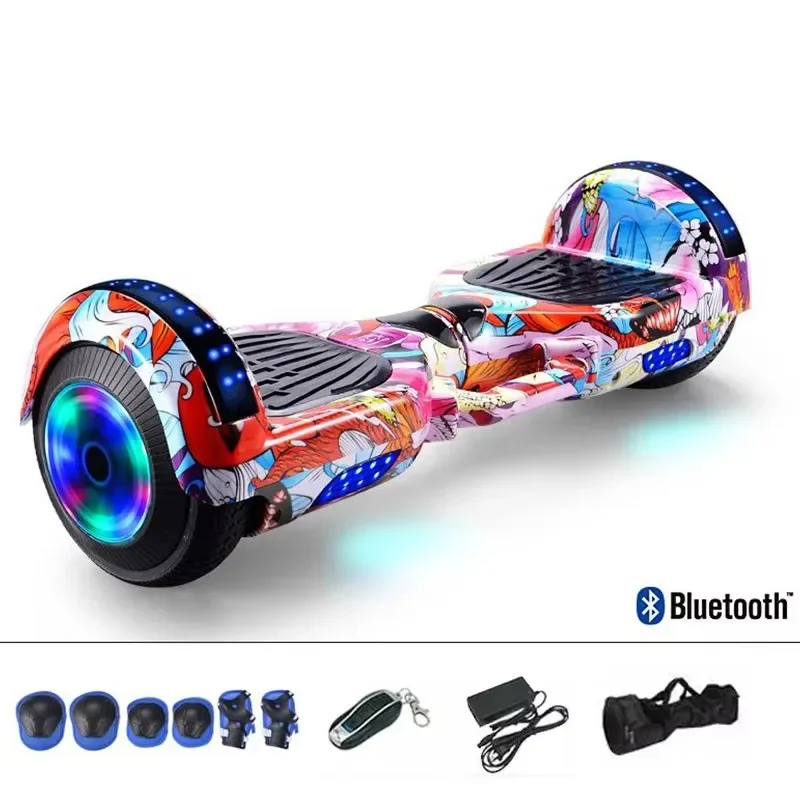 6.5 Inch Self Balance Electric Scooters Hoverboard Smart Balance with Led Light and Bluetooth Directly Sale Discount