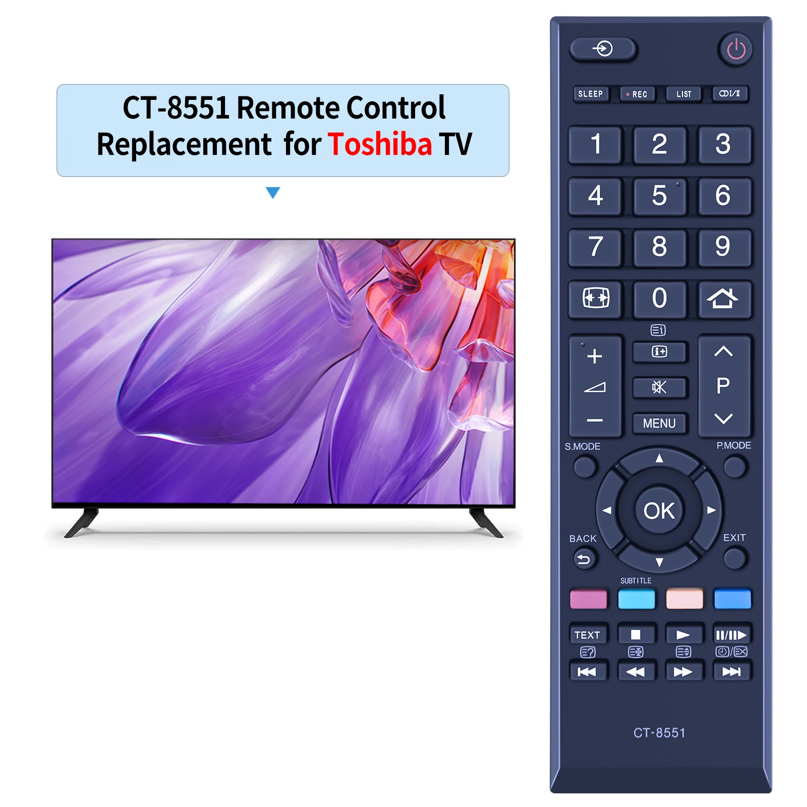 Remote control CT-8551 for toshiba TV