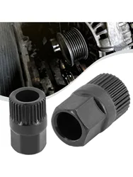 New Utility Pulley Removal Tool Tooth Spline for V-belt Pulley Tool Kit 33 Tooth Accessory Alternator Removal Tool