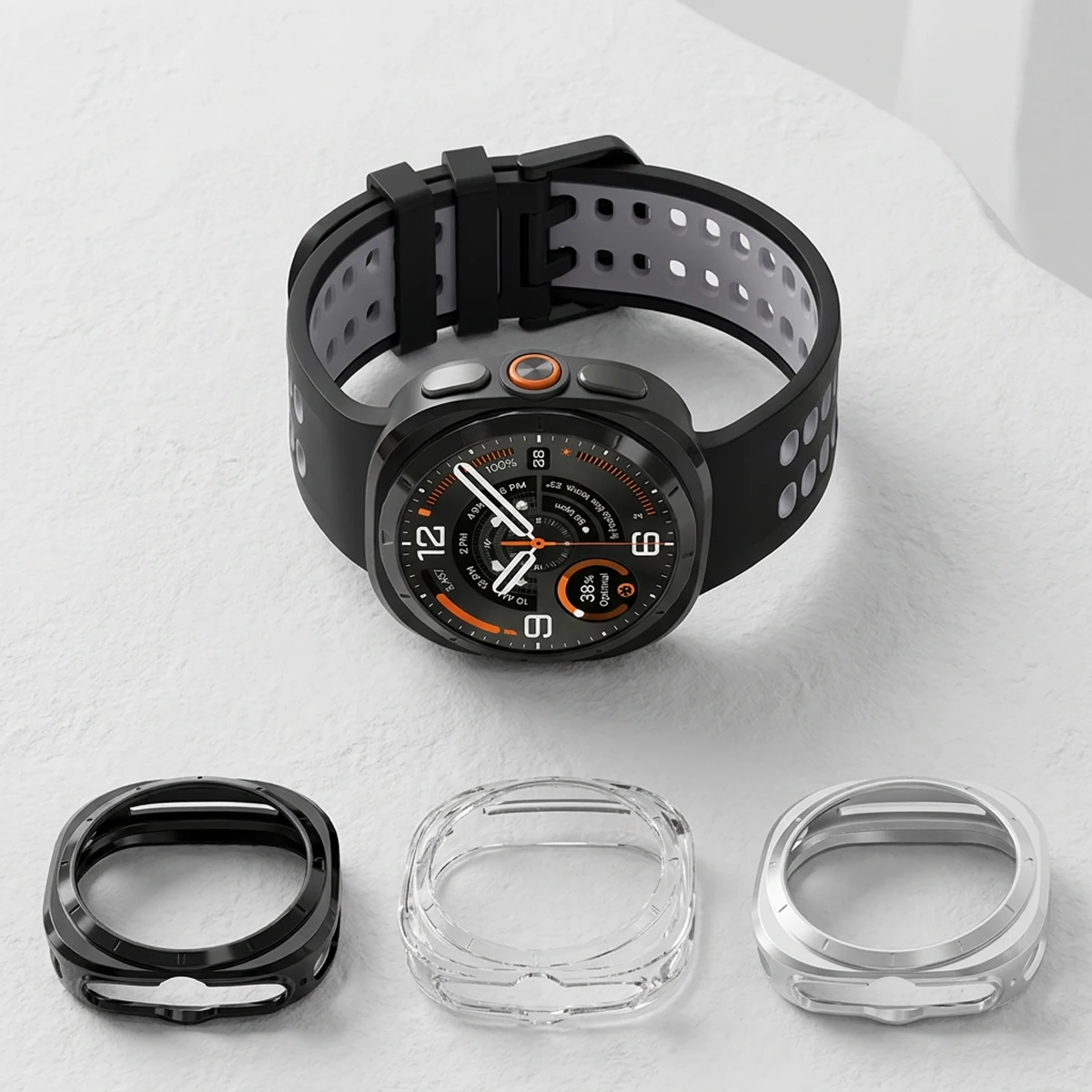 Soft TPU Hollow Case for Samsung Galaxy Watch Ultra 2 Protective Bumper Cover for Galaxy Watch Ultra 2026 47mm Watch Accessories