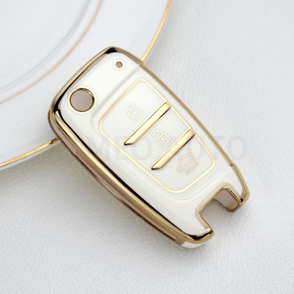 لشركة هيونداي توكسون I30 I35 I40 كونا إلنترا سولاريس جينيسيس سانتا في أزيرا بولي TPU سيارة الوجه مفتاح غطاء فوب حامل قذيفة #4