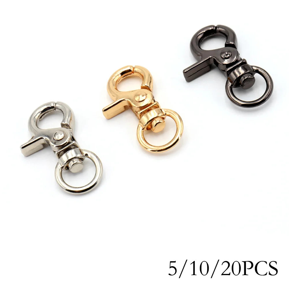 

Metal Tiny Snap Hook Trigger Lobster Clasps Clips Spring Gate Leather Craft Tiny Pet Leash Bag Strap Webbing Keychain Hooks