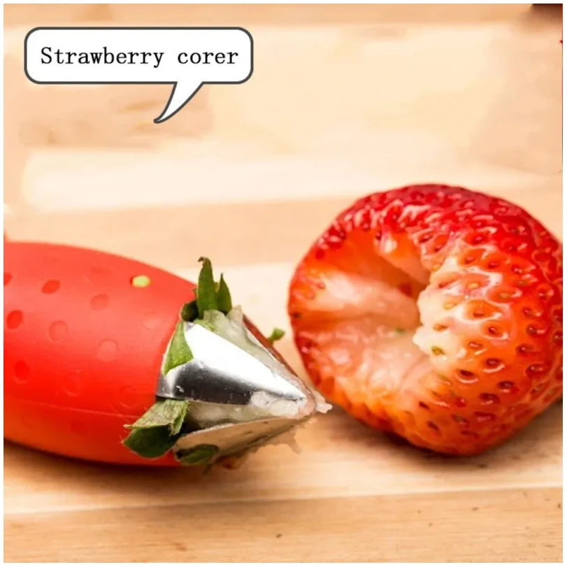 1pc Strawberry Stem Remover Tomato Stem Remover Pineapple Hole Seed Remover Vegetable Cutter Kitchen Gadget view 2