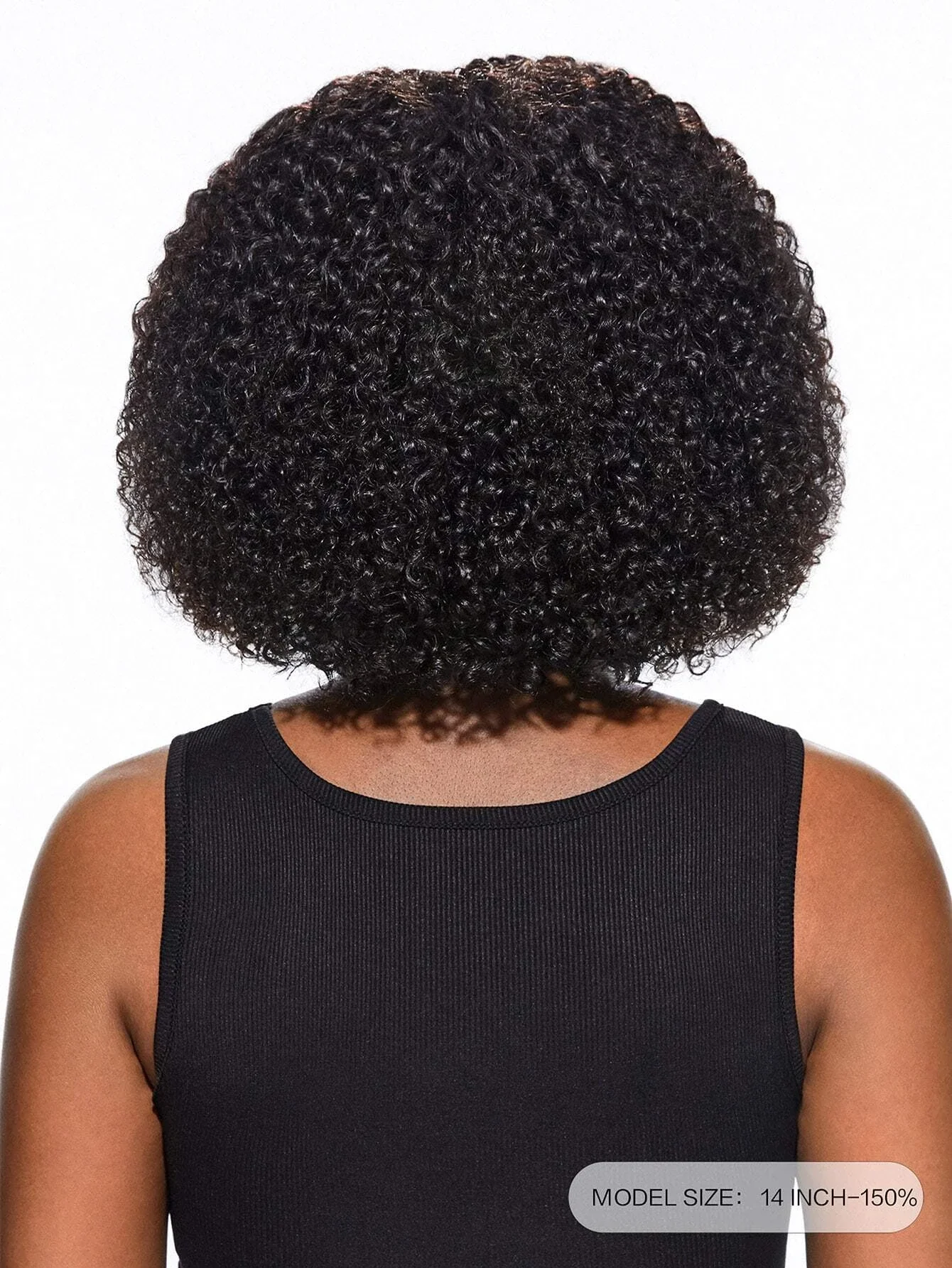 Peluca de cabello humano rizado sin pegamento para mujeres negras, pelo brasileño Bob corto, hecho a máquina