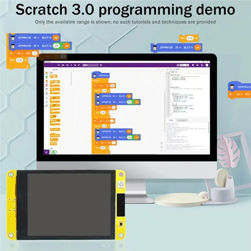 

(A26M) ESP32 Development Board with 3.2 Inch IPS Display WIFI Bluetooth LoT MCU Smart LCD Display Screen LVGL Screen Module