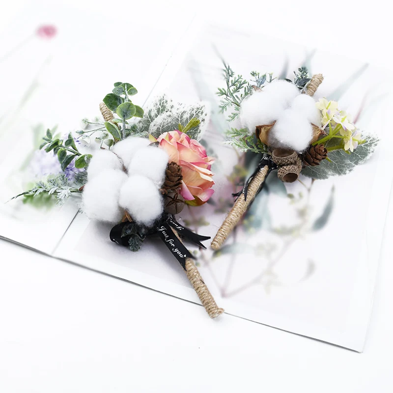 40/80 Stück Künstliche Blumen, Falsche Baumwollkugeln, Weihnachtsbaum, Pflanze, Hochzeit, Heimdekoration, Tischdekoration, Rahmenornament, DIY-Geschenk, Süßigkeitenbox – Detail 10