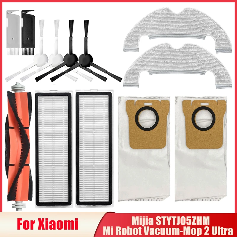 Accesorios para depósito de agua para Xiaomi Mi Robot, aspiradora, mopa 2 Ultra Mijia STYTJ05ZHM, bolsa de polvo, filtro Hepa, mopa, piezas de trapo