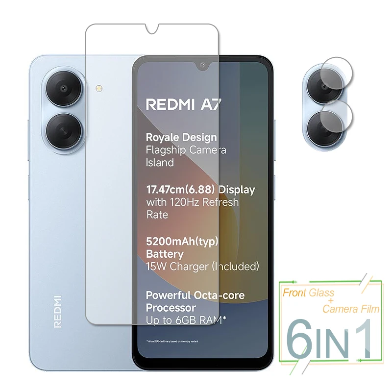 

For Xiaomi Redmi A7 Glass Xiaomi Redmi A7 Screen Protector Protective Tempered Glass Phone Rear Camera Lens Film For Redmi A7
