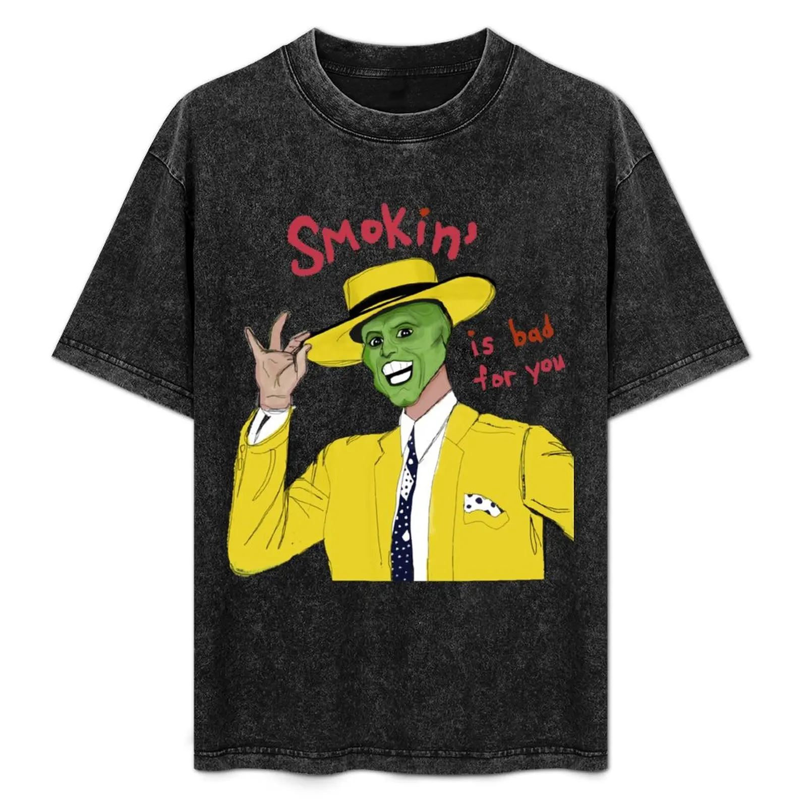 

Jim Carrey the Mask - Smoking is bad for you T-Shirt tees blanks vintage t shirt men