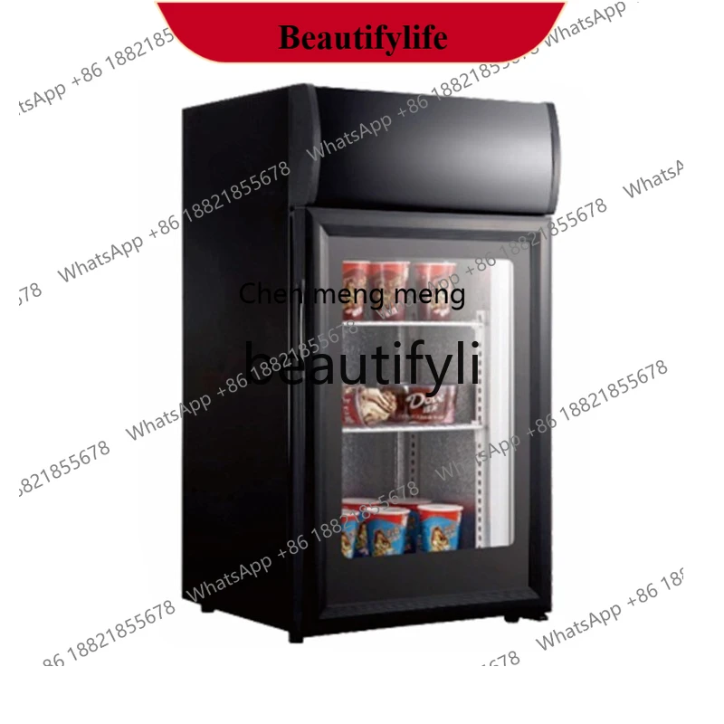 

AB02 Морозильная камера со стеклянной дверью Маленький холодильник Маленькая витрина для мороженого Коммерческий шкаф Дуриан Чайный шкаф