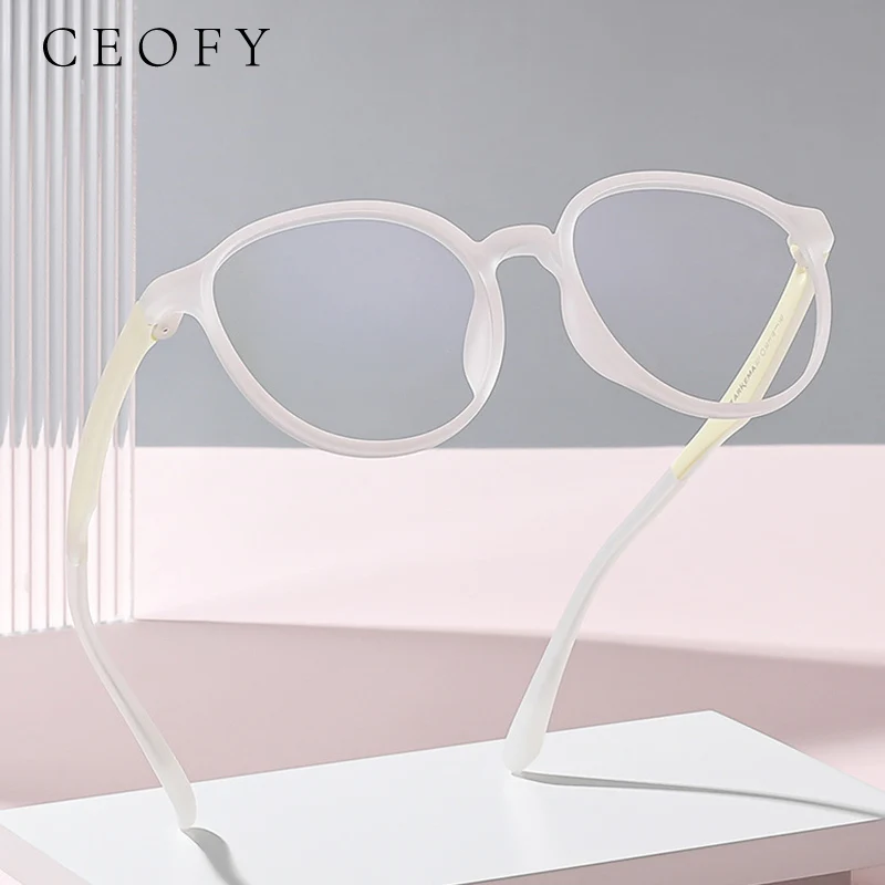 Ceofy Children Eyeglasses Frames Kids Flexible Optical Prescription Glasses Frame For Computer and Study