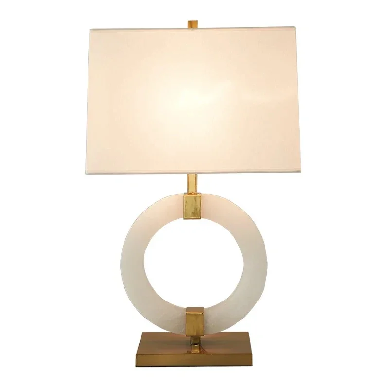 ABEL moderne marmeren tafellamp LED creatieve mode witte eenvoudige bureaulamp voor decor thuis woonkamer slaapkamer studeerkamer