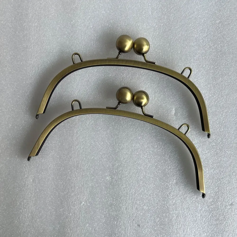 26cm Bag Purse Frame Big Marriage Lock Metal Frame Parts Clip Clasp Women Clutch Wallet Parts Evening Card Handbag Bronze