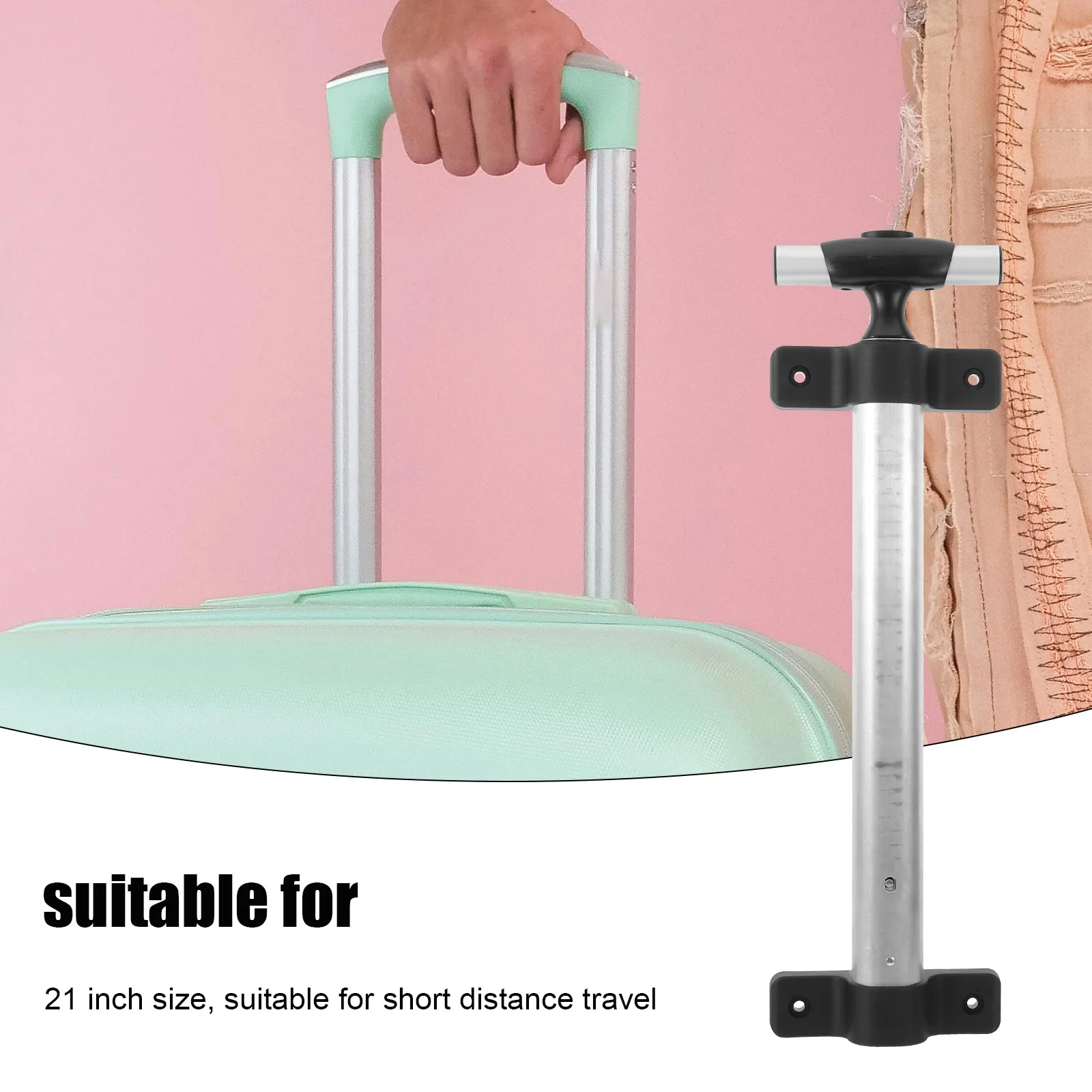 

2pcs Telescopic Handles for Suitcase Luggage 21 Inch Replacement Parts Suitcase Telescopic Handle Case Accessory Travel Outdoor
