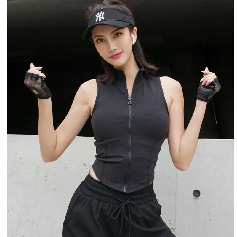 Advanced Slim Fit Quick Drying Clothes Breathable Sleeveless Yoga Clothes Outerwear Vest Running and Fitness Tops