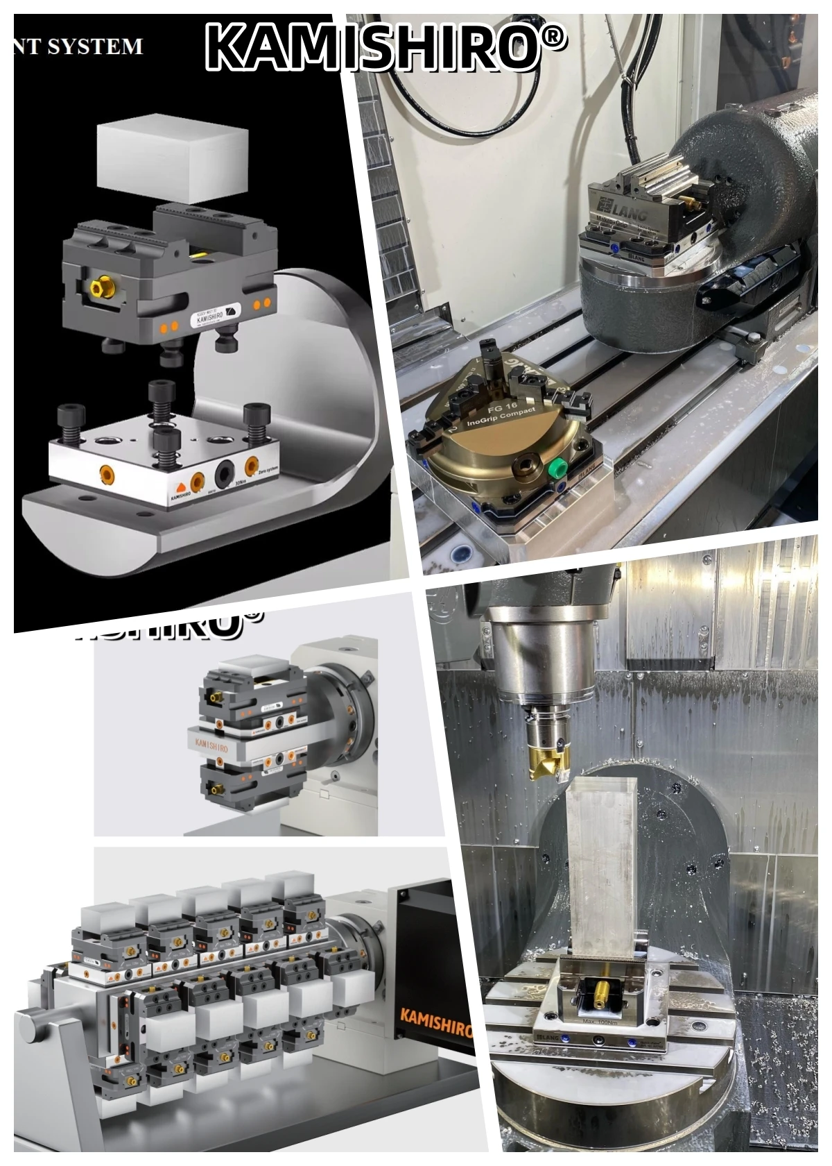 5 Axis Cnc Machine Center Quick Change 3 Sided Pyramids Zero Point Clamping System 52 Self Centering Vise 5thaxis