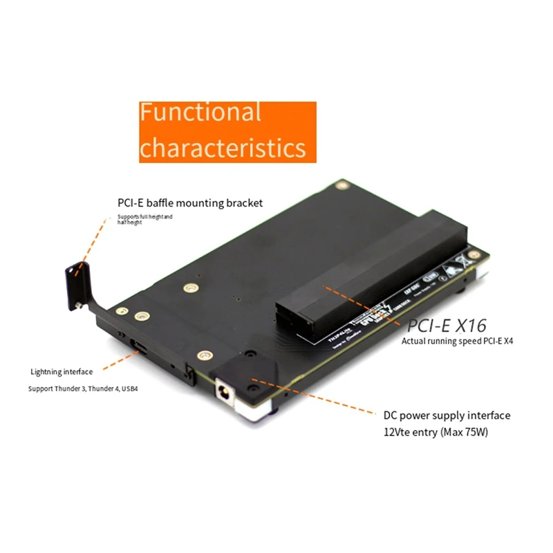 Imagem -04 - Placa Gráfica Externa para Thunderbolt Th3p4 Lite Gpu Dock dc Power-supply Instalação 40gbps