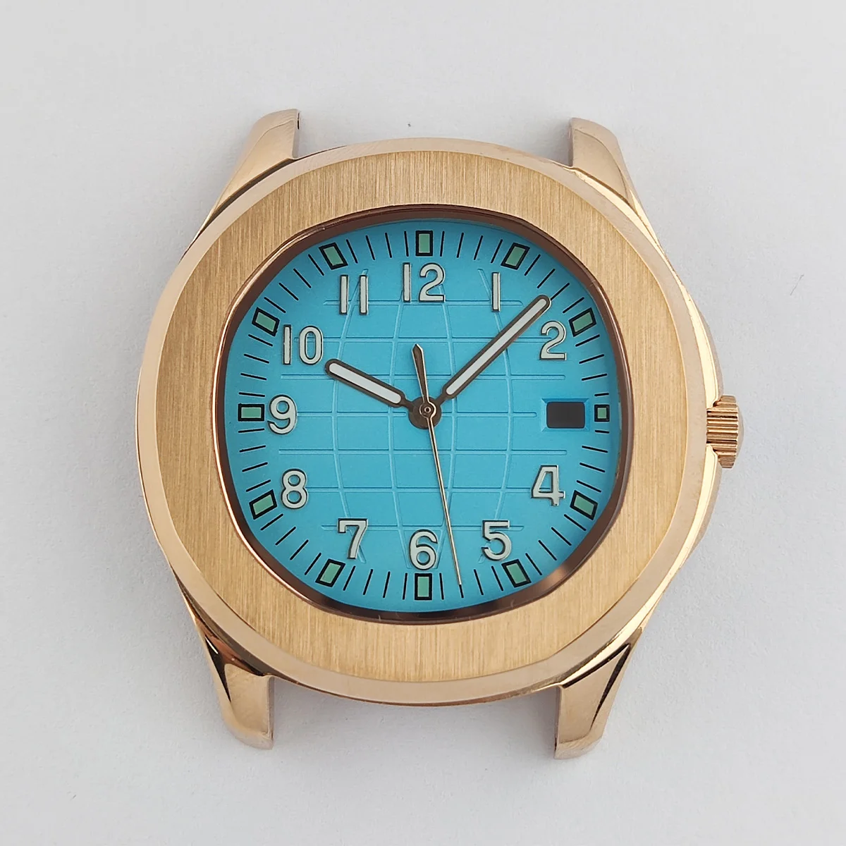 เคส NH35 41มม. NH36หน้าปัดโลโก้ตามสั่งเคสกระจกแซฟไฟร์สแตนเลสสตีลเหมาะสำหรับ Miyota8215/NH35/NH36