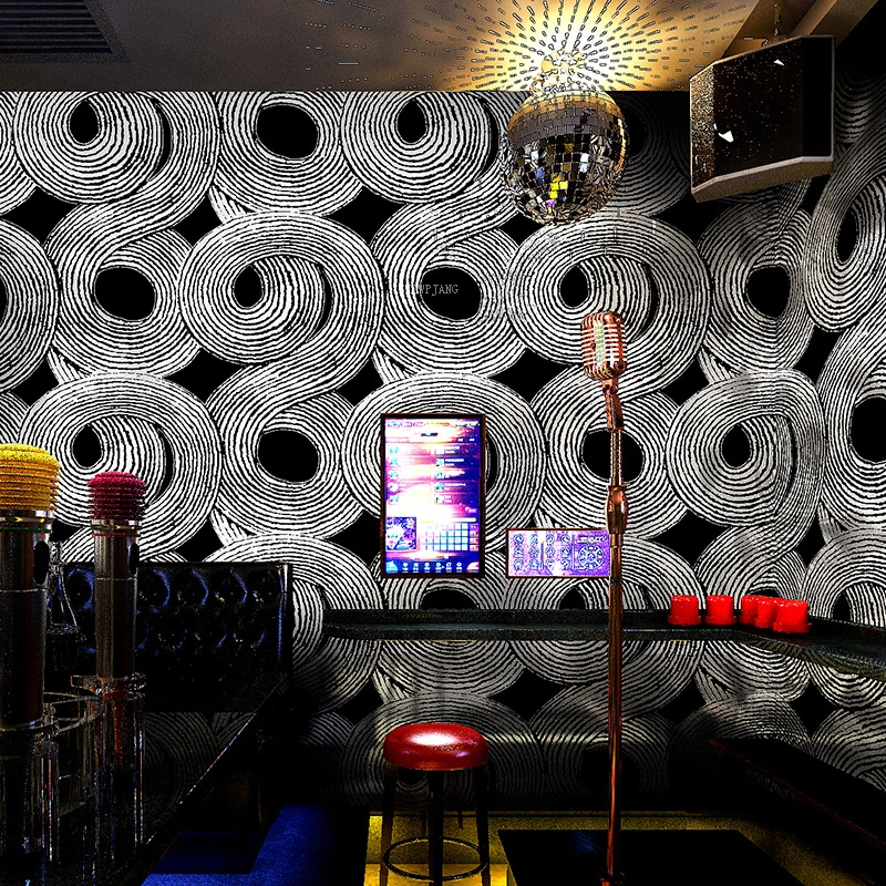 Ktv ボックス専用壁紙テーマカラオケ 3D バー背景壁家の装飾壁布廊下点滅 PVC ウォールステッカー