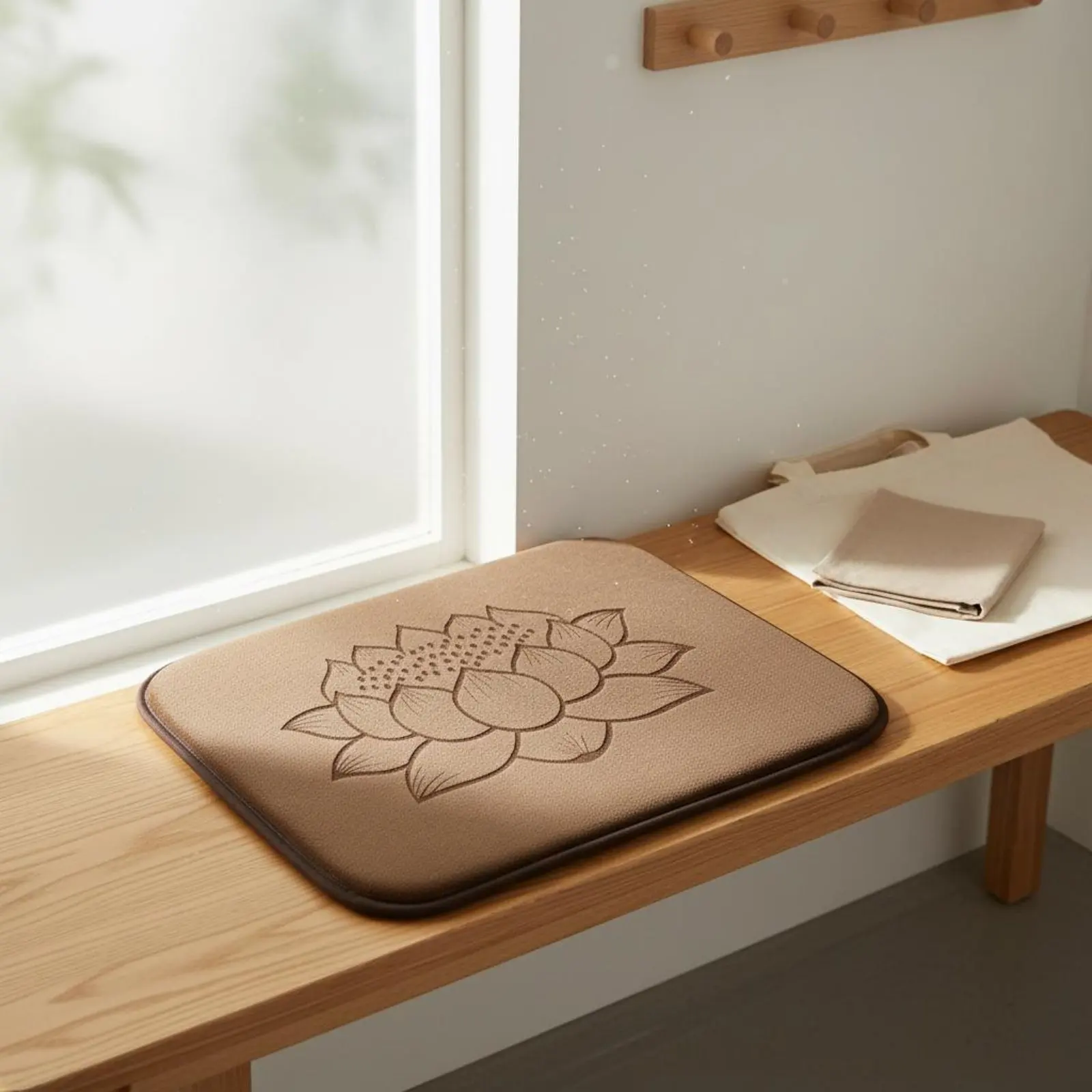 

Buddhist Prostration Pad Comfortable Cushioning Prostration Hand Protectors Thick Worship Kneeling Pad Non-Slip for Temple