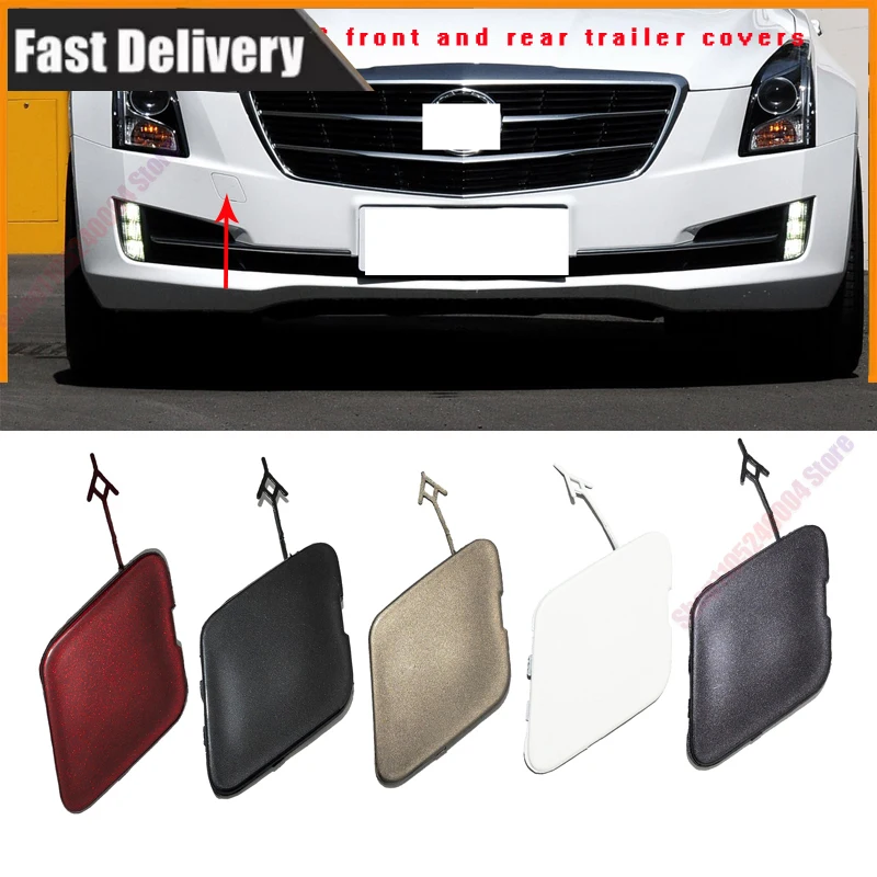 For Cadillac ATS Front And Rear Bumper Trailer Cover Front And Rear Decorative Cover Trailer Hook Hole Cover